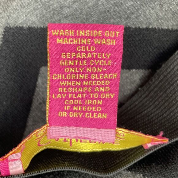 Catherine Malandrino Modern Stripe Jacq Midi Skirt Women's M Heather Grey/Black - Picture 5 of 11